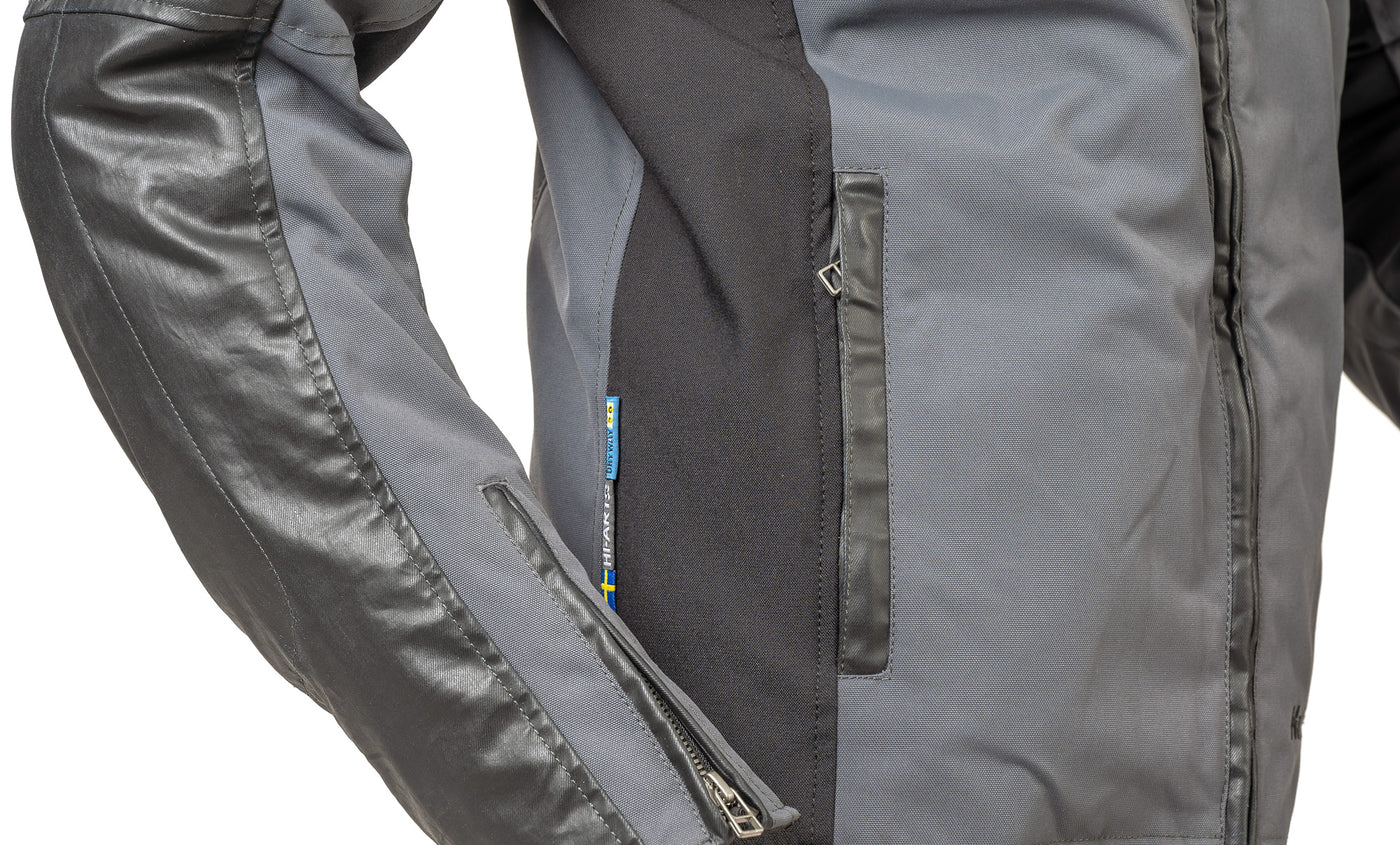 Halvarssons Textile Jacket Holmen Black/grey