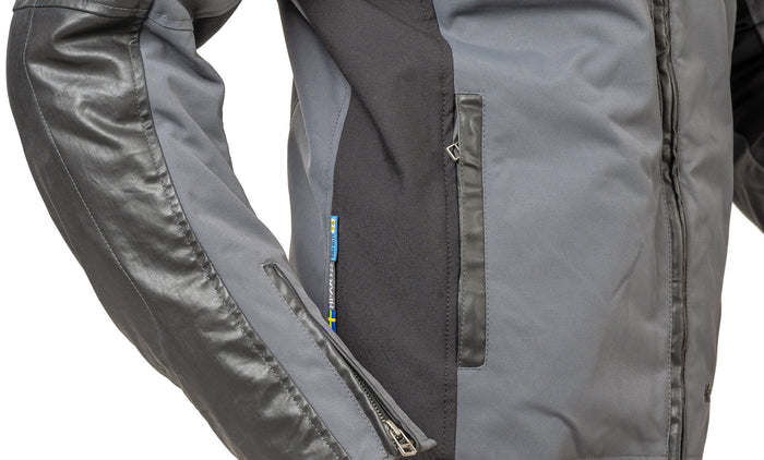 Halvarssons Textile Jacket Holmen Black/grey