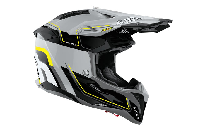 Airoh Helmet Aviator 3 Leader Yellow gloss