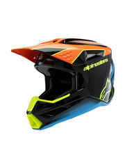 Alpinestars Helmet SM3 Youth Fray Black/Orange/YEllow Fluo