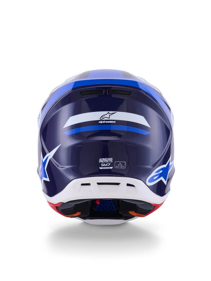 Alpinestars Helmet S-M7 Rise Blue/White
