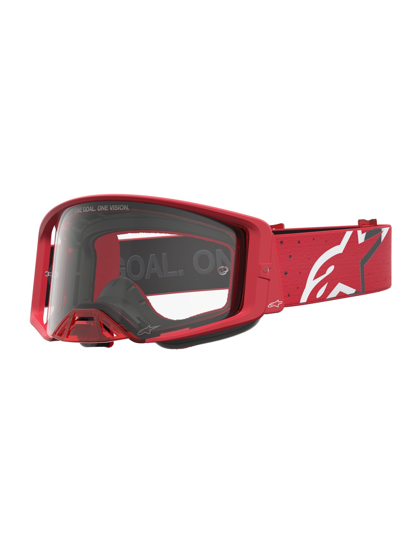 Alpinestars Goggle Supertech Vesta Chrome Red Clear