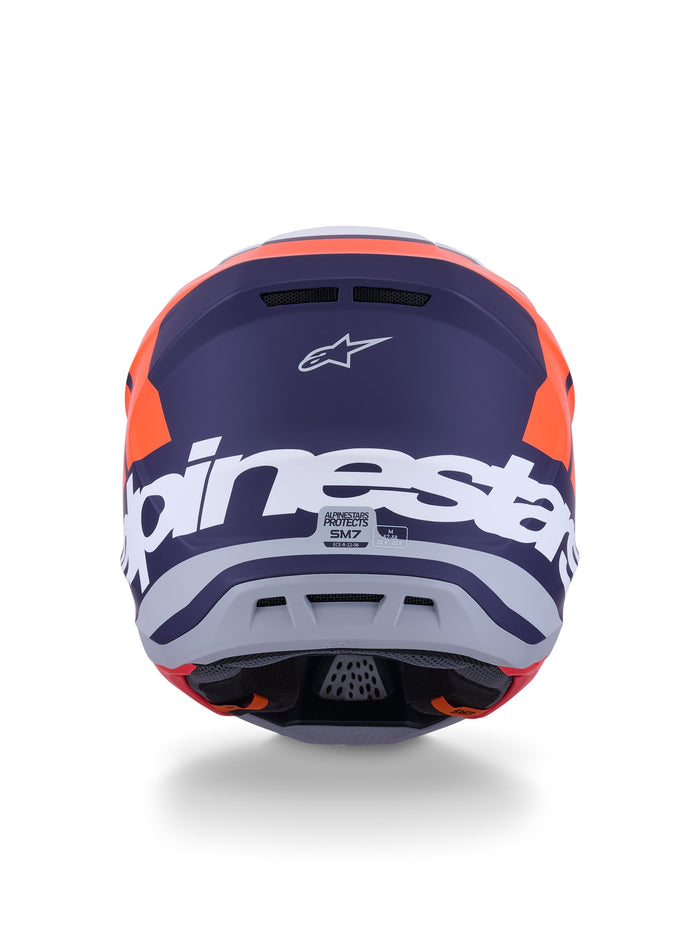 Alpinestars Helmet S-M7 Core Orange/Blue