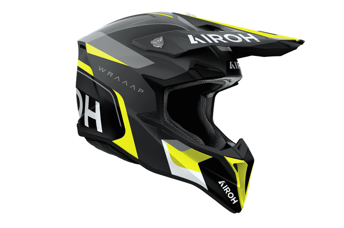 Airoh Helmet Wraaap Conquer Yellow matt