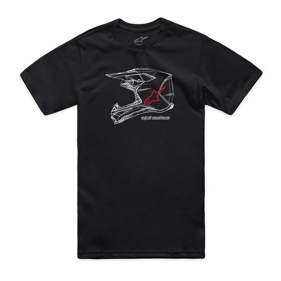 Alpinestars T-Shirt MX Helmet CSF Black