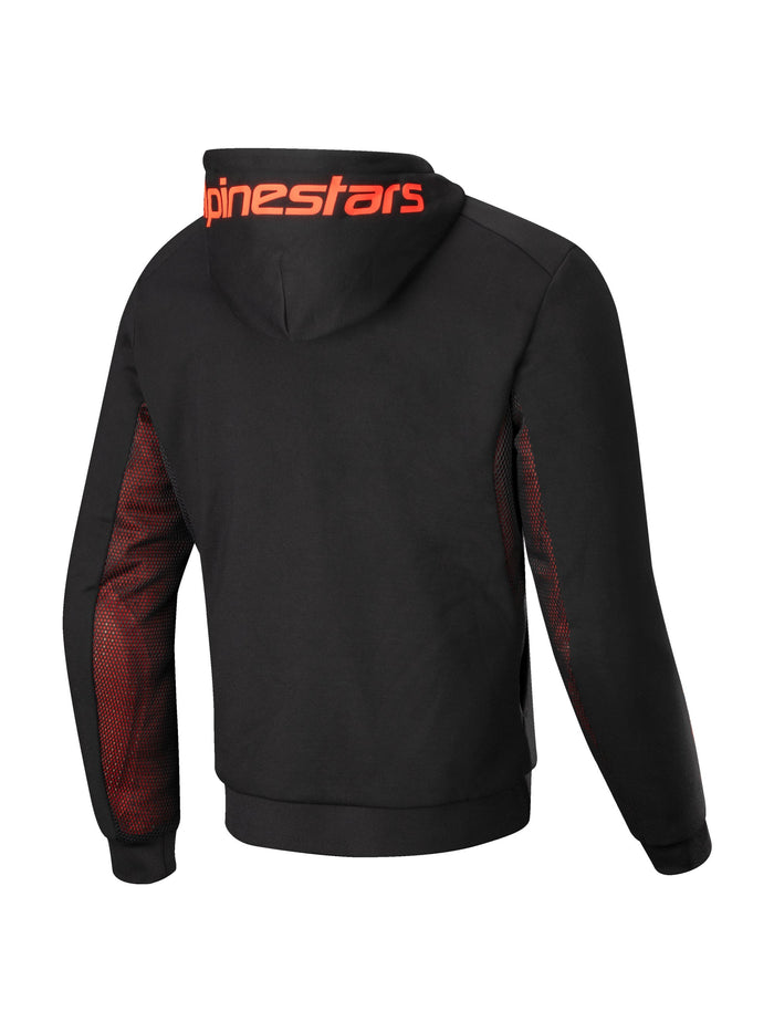 Alpinestars Hoodie Chrome Air Black/Red Fluo
