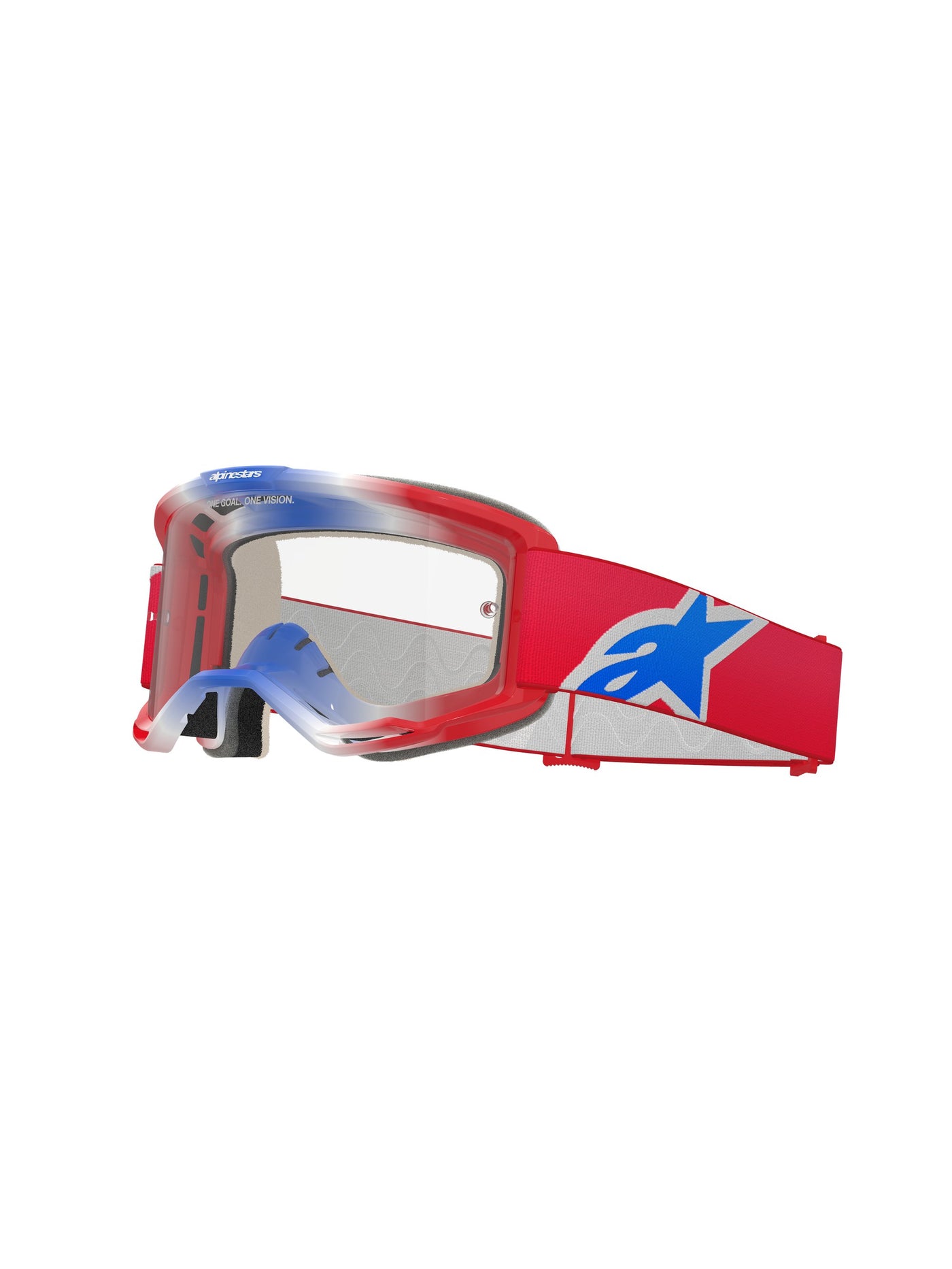Alpinestars Goggle Vision 5 CORP Red/ WHITE BLUE Clear