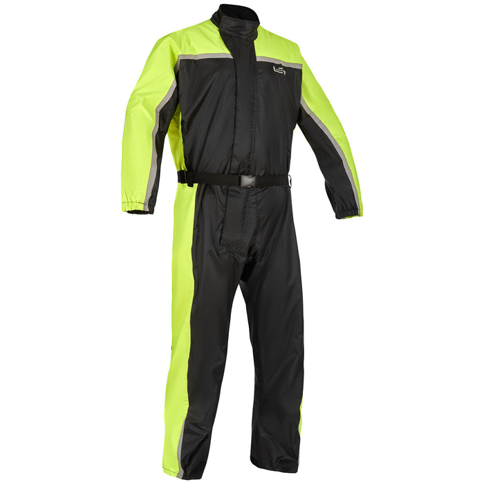 Lindstrands rain suit Sidvallen one piece Black/HV yellow