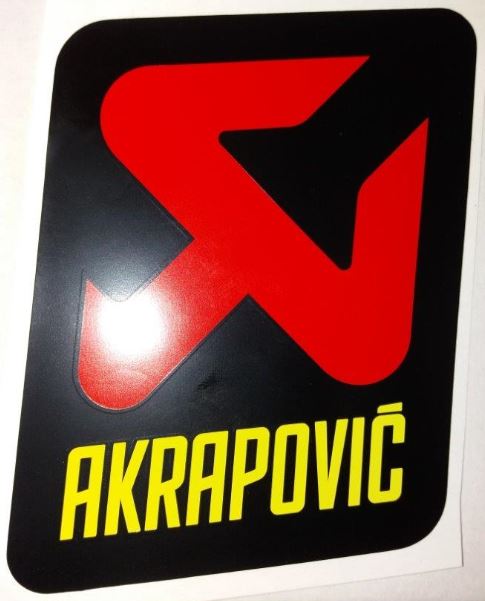 Akrapovic Sticker outside