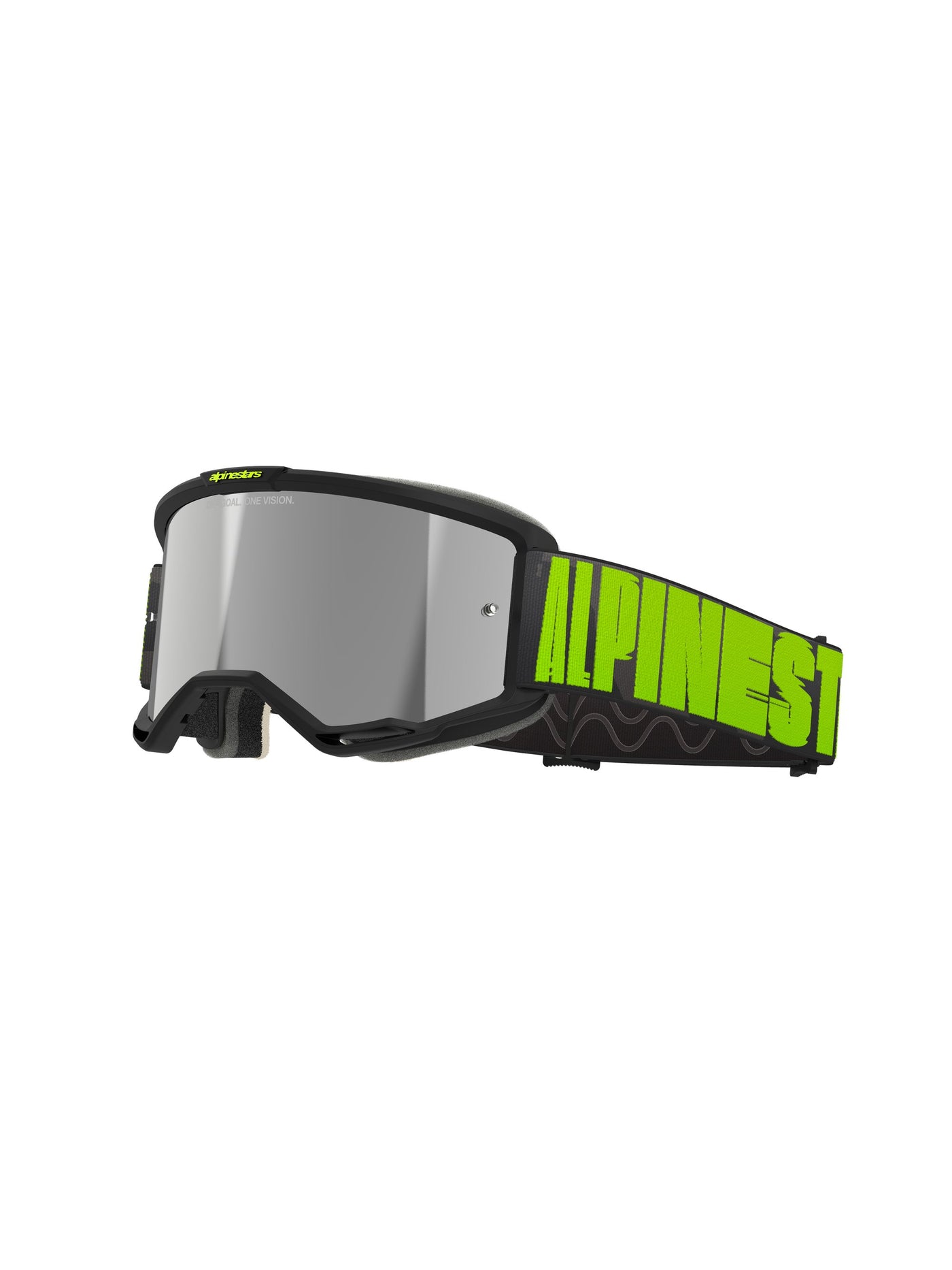 Alpinestars Goggle Vision 5 HOLLOW CHARCOAL YLLW FL Mirror SILVER