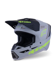 Alpinestars Helmet S-M3 Radium Gray/Black/Fluo Yellow