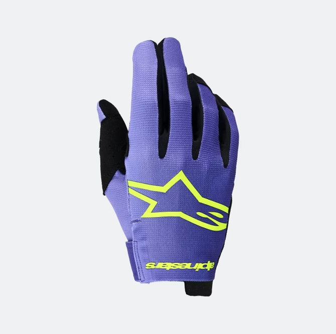 Alpinestars Gloves Radar Purple/Fluo Yellow