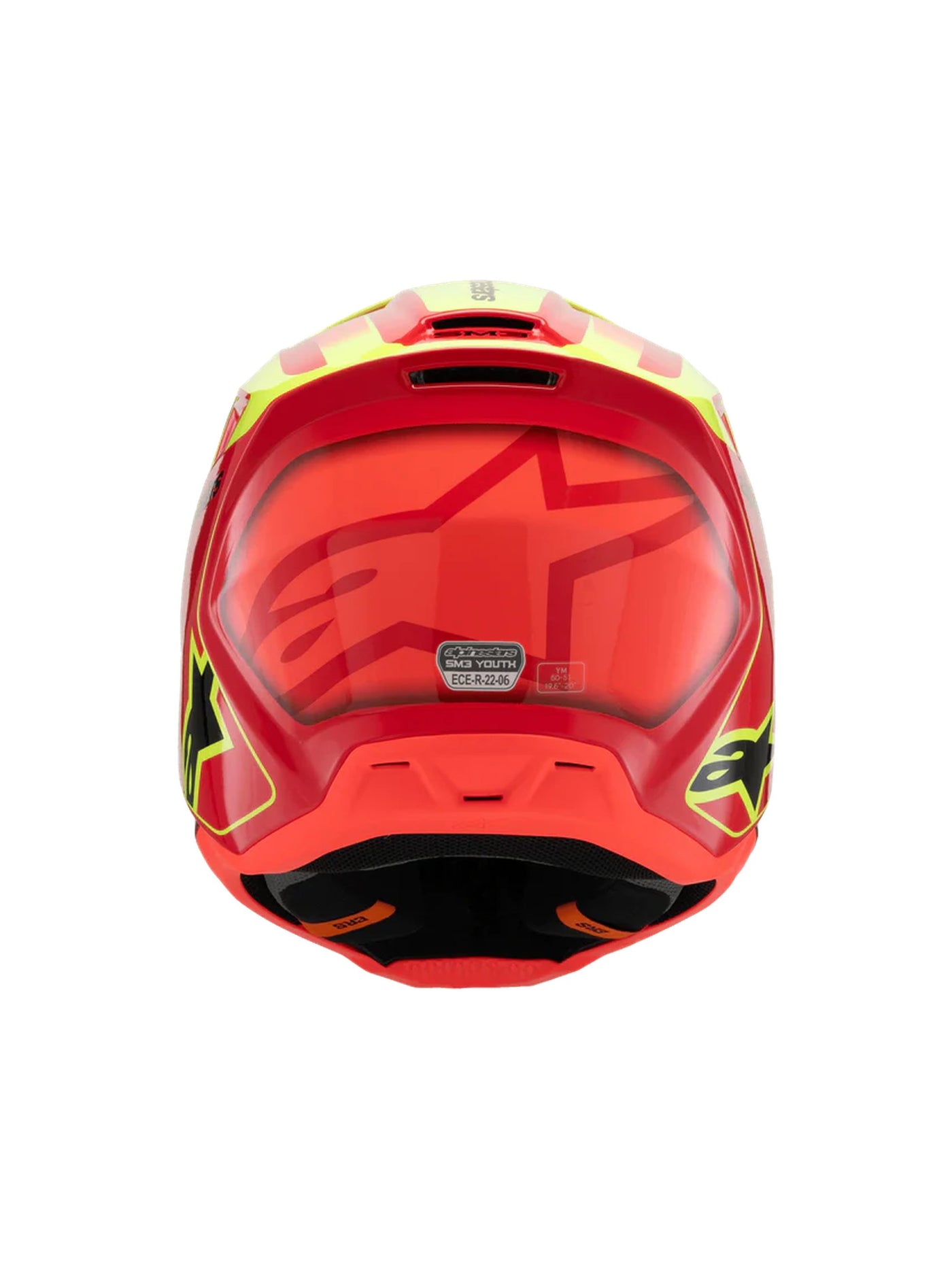 Alpinestars Helmet SM3 Youth Fray Red/Yellow Fluo/Black