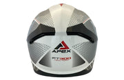 APEX Helmet FT300 New York white/grey/red