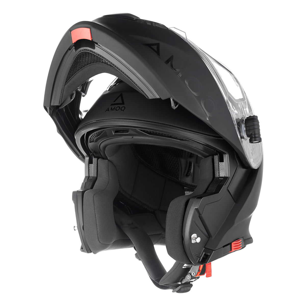 AMOQ Protean Flip-Up Helmet Electric Visor Blackout