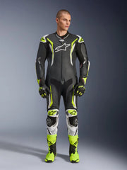 Alpinestars Leather suite 1-pcs GP Tech v5 Black/White/Fluo Yellow