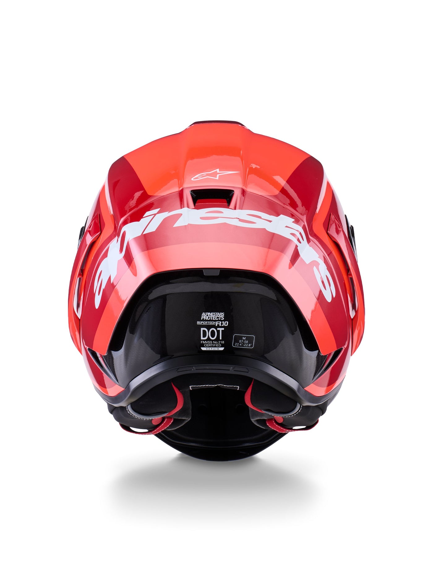 Alpinestars Helmet Supertech S-R10 Arius Black/White/Duo Red