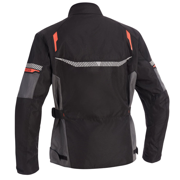 Lindstrands textile jacket Backafall Black/grey