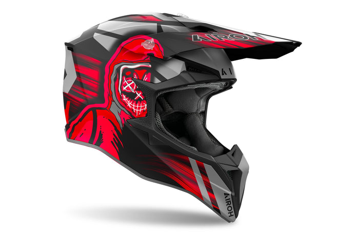 Airoh Helmet Wraaap Cyber red matt