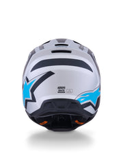 Alpinestars Helmet S-M3 Heat Silver/Blue/Black