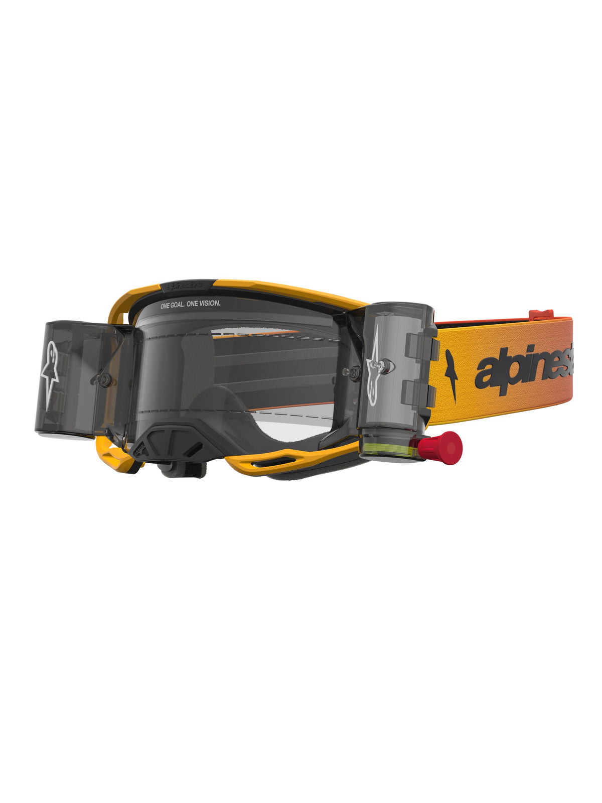 Alpinestars Goggle Vision 8 Amber Roll-Off Yellow Red Black Clear