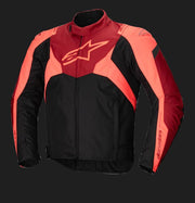 Alpinestars Jacket T-Jaws v4 Waterproof Black/Red/Red Fluo