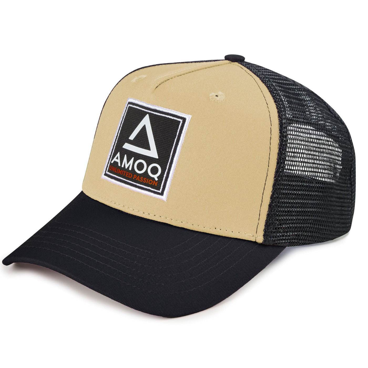 AMOQ Trucker Cap Beige/Black