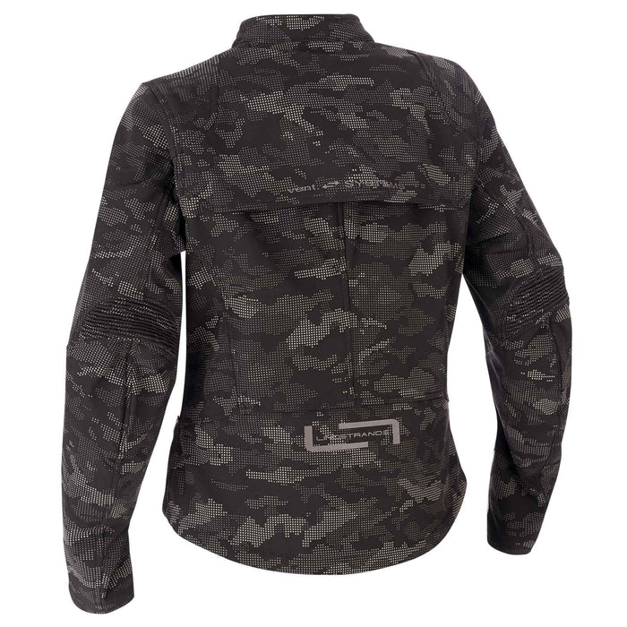 Lindstrands Textile jacket Fryken Woman Black/reflecting pattern