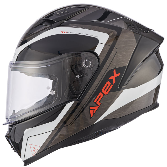 APEX Helmet FI100 Valencia grey/black/red
