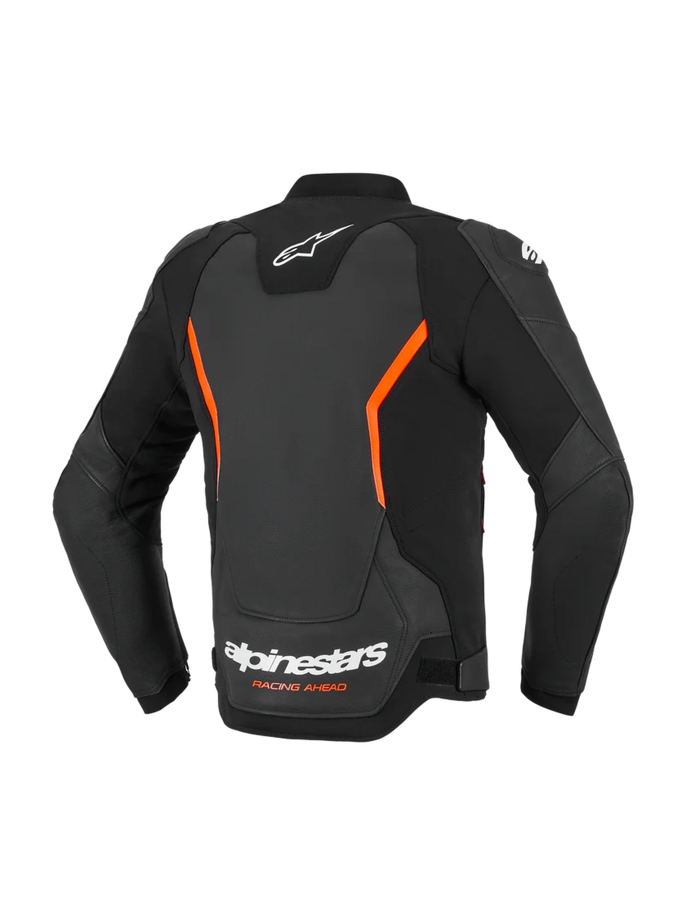 Alpinestars Leather Jacket GP Force v2 Black/Fluo Red