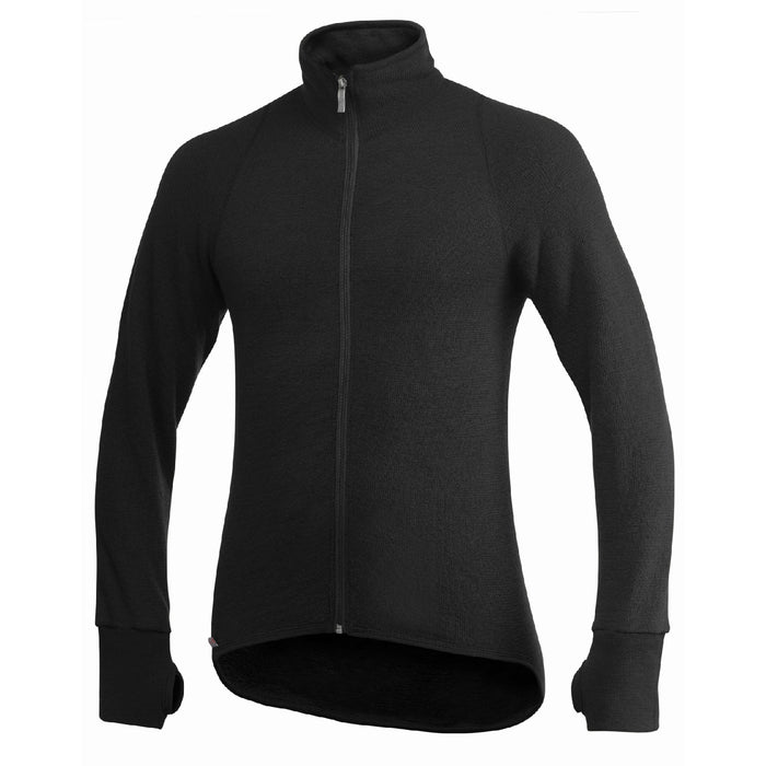 Woolpower Full zip 400 Merino Mid layer Jacket black