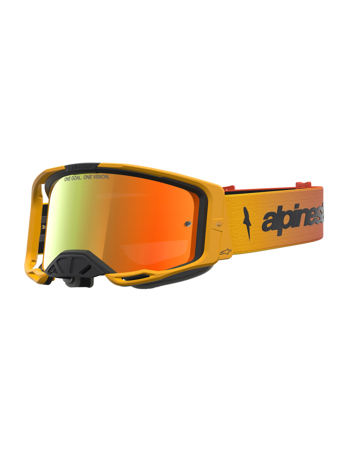 Alpinestars Goggle Vision 8 Amber Fire Red Black Mirror Red