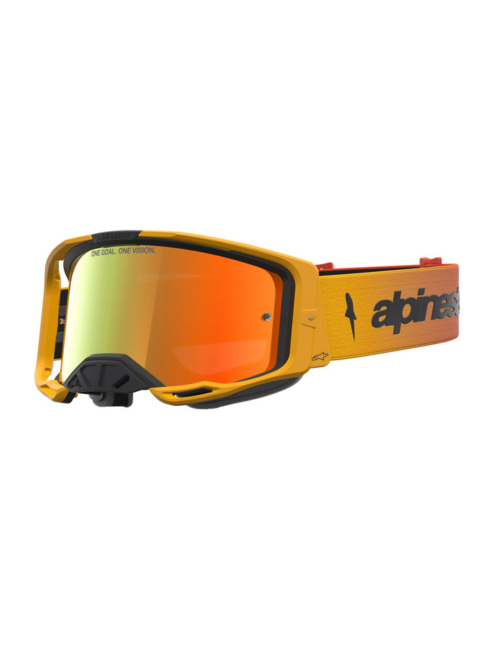 Alpinestars Goggle Vision 8 Amber Fire Red Black Mirror Red