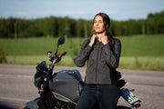 Halvarssons Textile Jacket Arvika Woman Black/grey