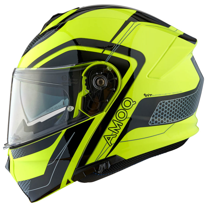 AMOQ Helmet MI100 Porto black/yellow