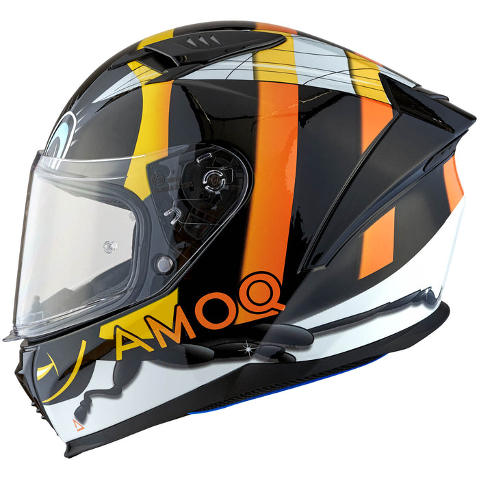 AMOQ Helmet FI100 Bee glossy black JNR