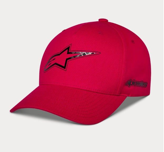 Alpinestars Hat Carbon Fiber Snapback Red One Size