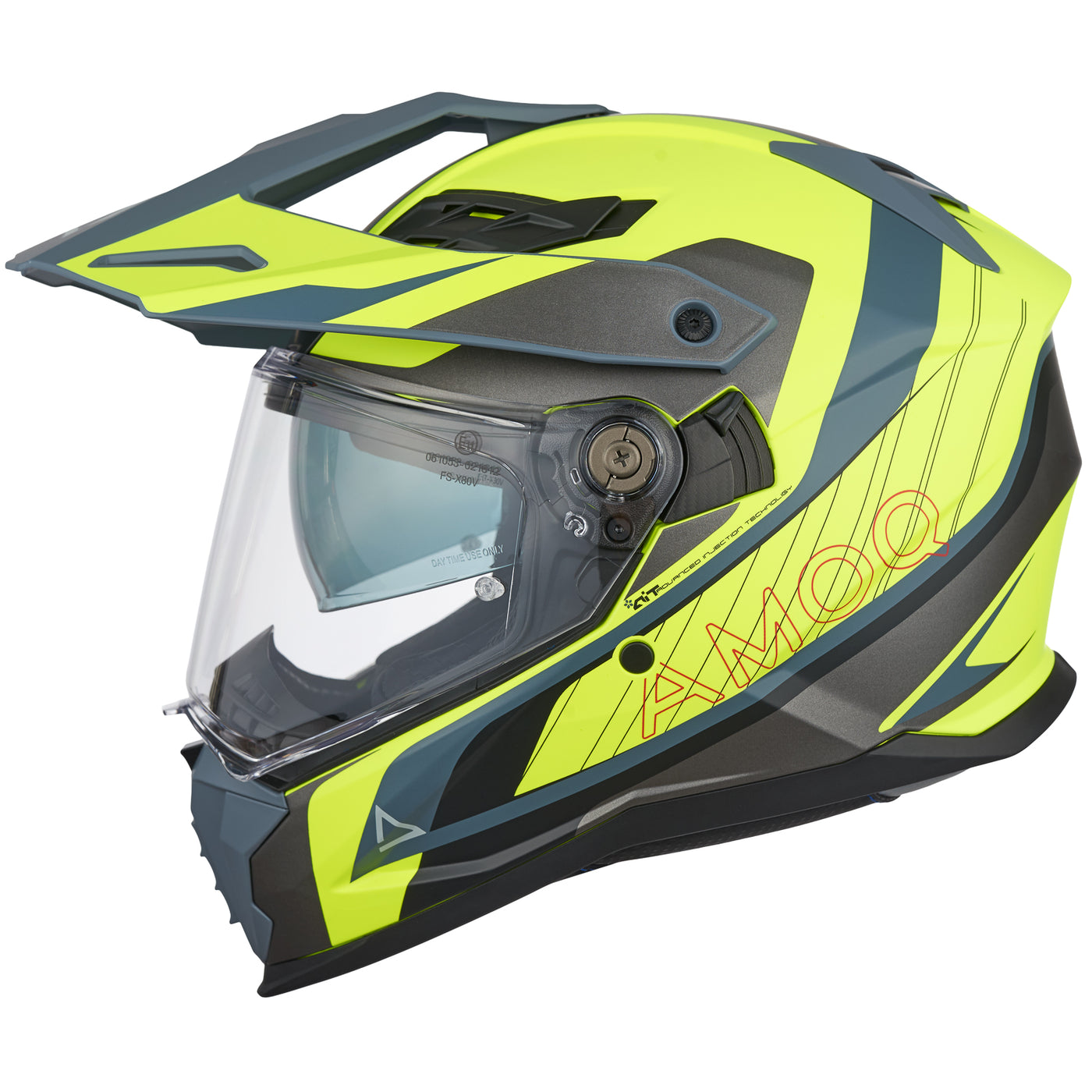 AMOQ Helmet AI100 Mojave grey/yellow