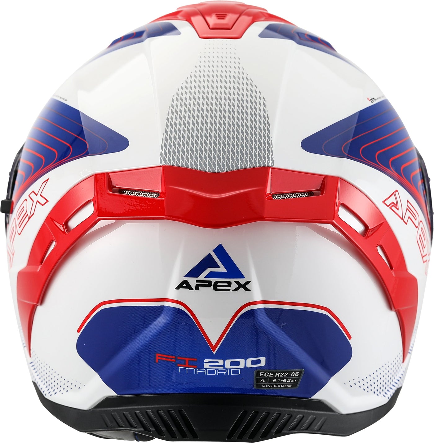 APEX Helmet FI200 Madrid white/red/blue