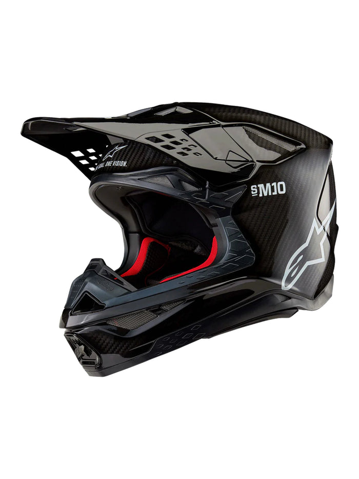 Alpinestars Helmet S-M10 2206 Solid Glossy Carbon