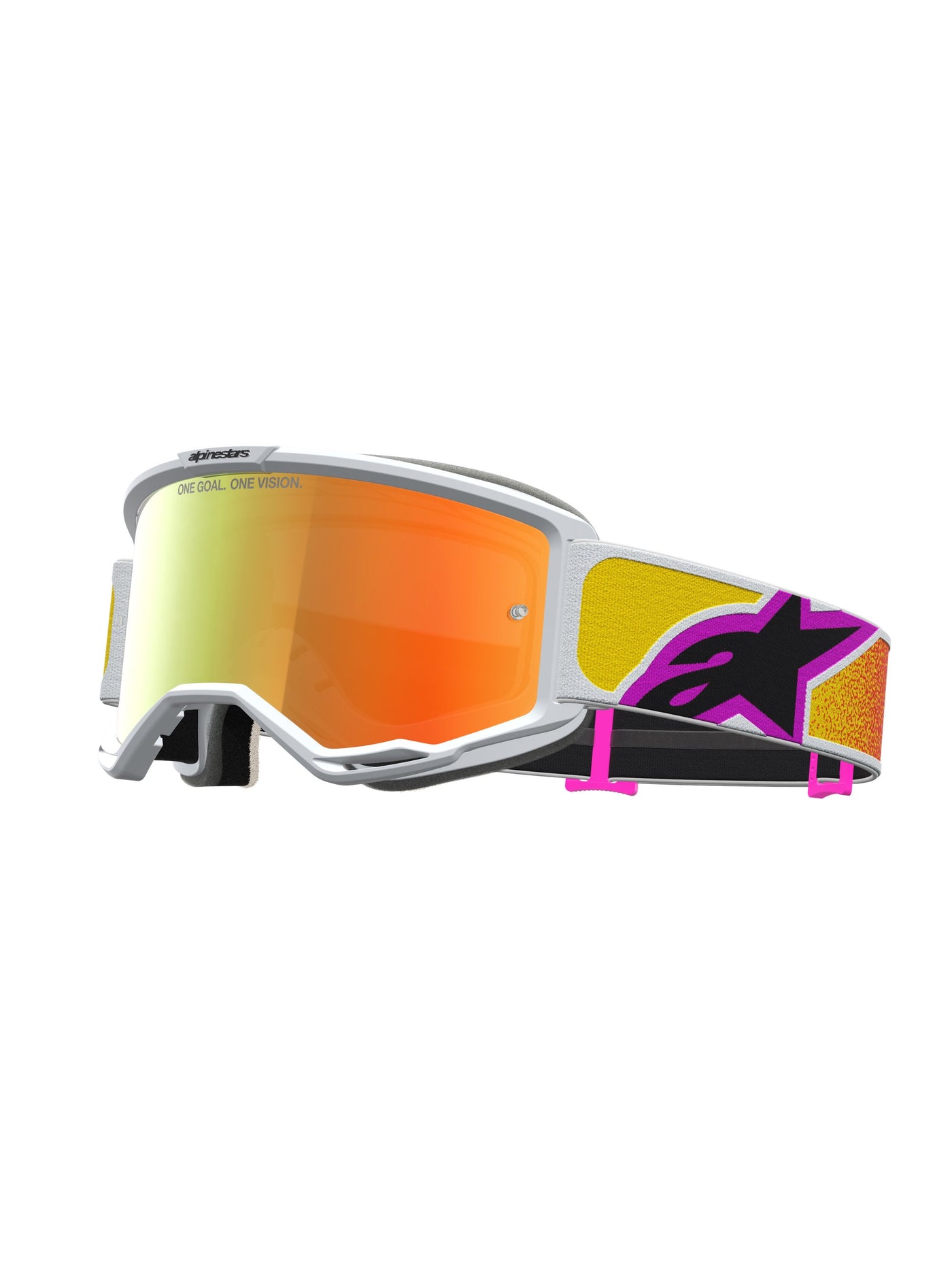 Alpinestars Goggle Vision 5 Drag Orange Red Mirror Red