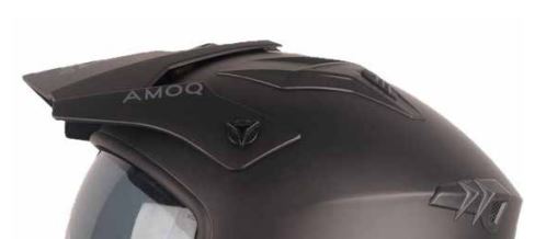 AMOQ Blister peak and screws mattblack