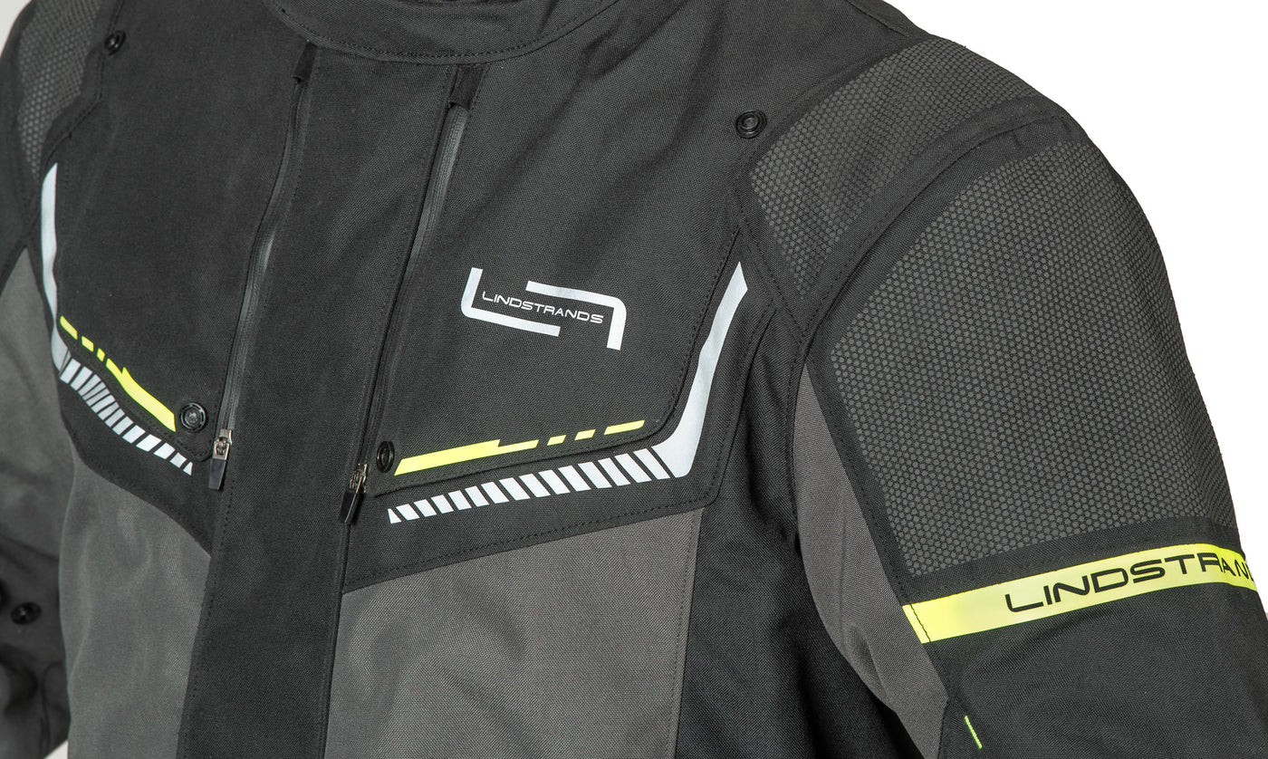 Lindstrands textile jacket Sylarna Dark grey/black