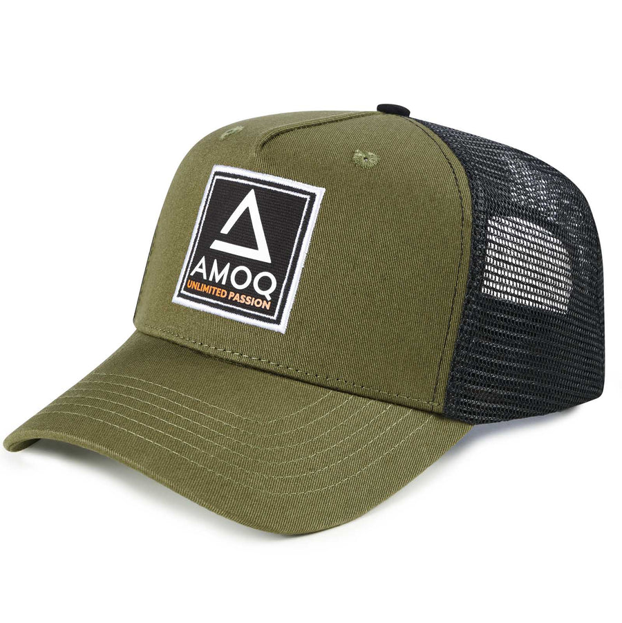 AMOQ Trucker Cap Dark Green One Size