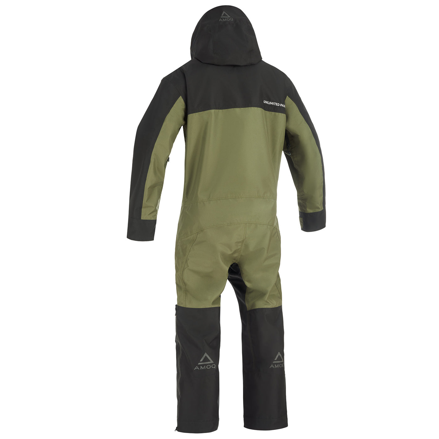AMOQ Dynamic Monosuit Insulated Black/Military Green/Hivis