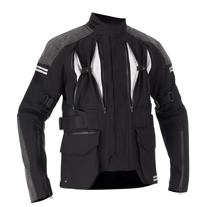 Halvarssons Textile jacket Dalen Black