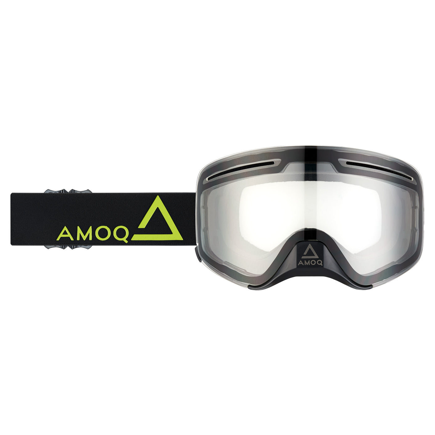 AMOQ Vision Vent+ Magnetic Goggles Black-HiVis - Clear