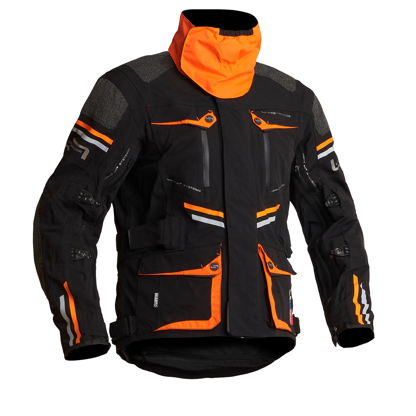 Lindstrands Textile Jacket Sunne Black/orange