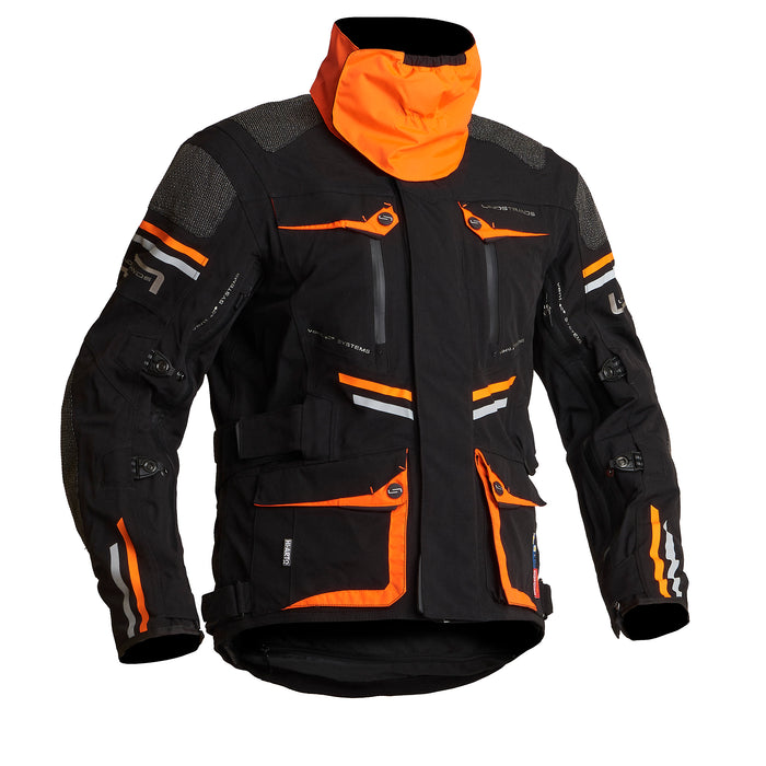 Lindstrands Textile Jacket Sunne Black/orange