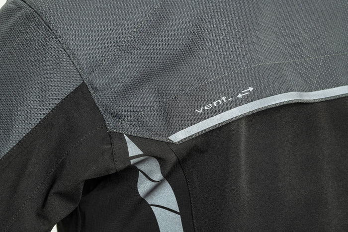 Lindstrands textile jacket Bydalen Black/steel grey